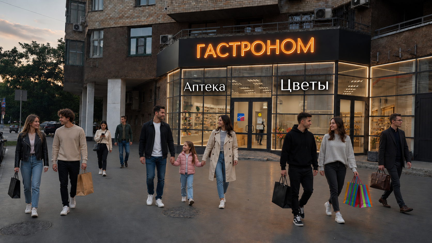 Дом быта у остановки!
