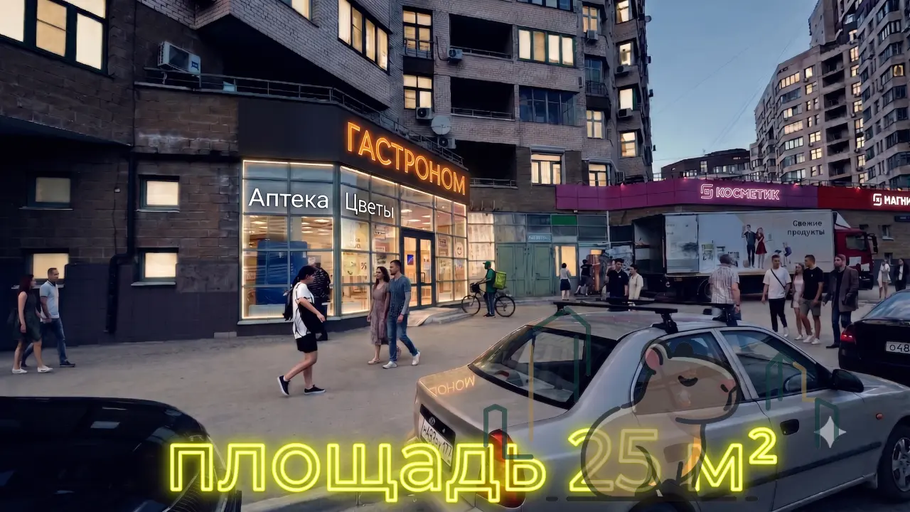 25 м² прям у метро Люблино