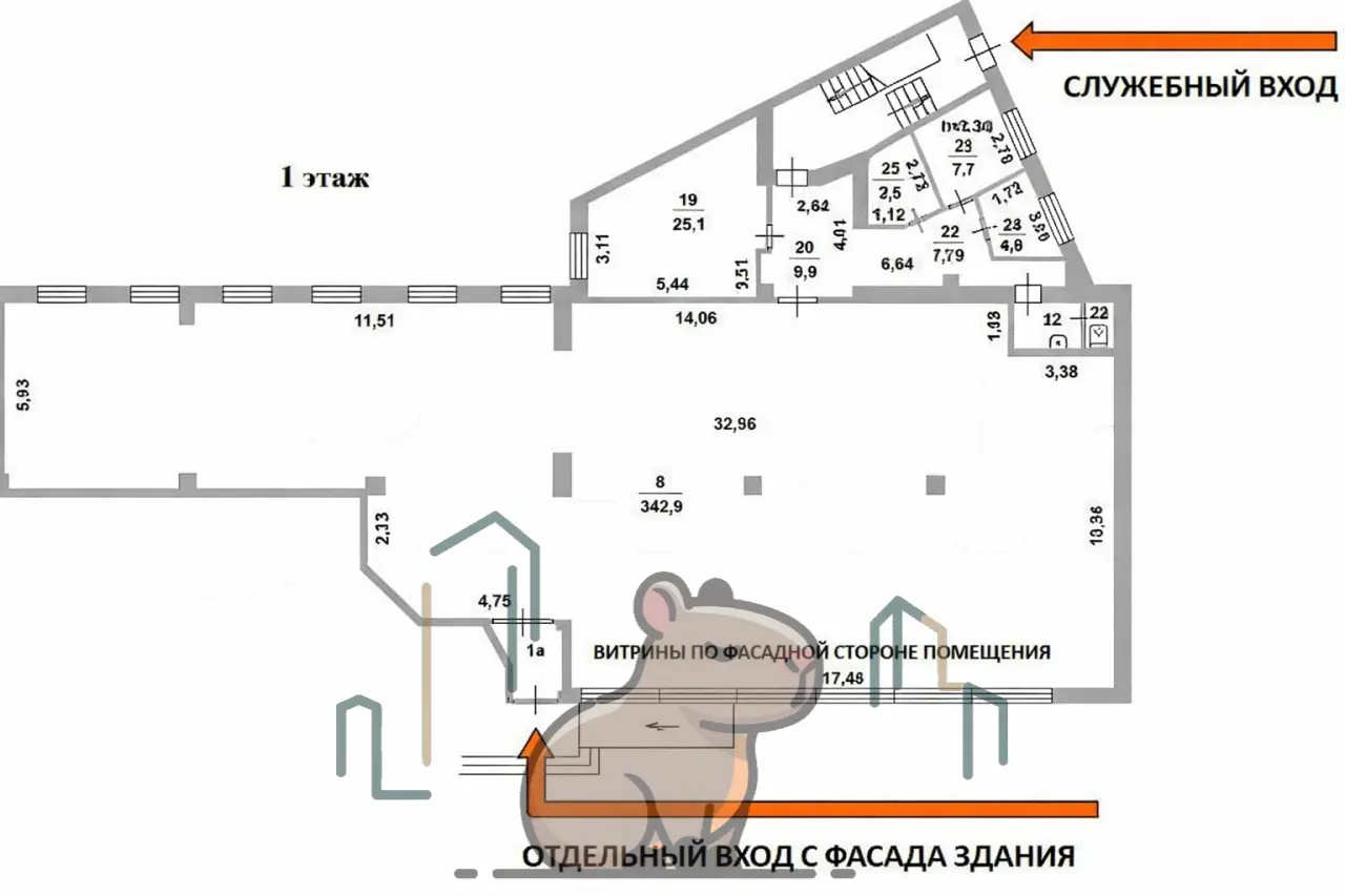 415,3 м² на 1-й линии Волгоградского проспекта - Фото 4